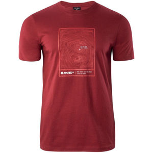 Hi-Tec OPAN Pánské triko, červená, velikost XL