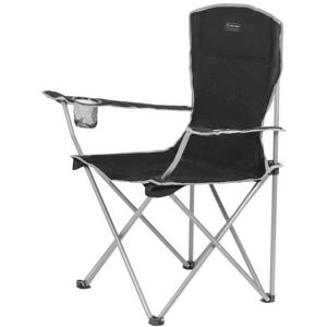 HIGHLANDER MORAY Skládací židle s opěrkami, černá, veľkosť UNI