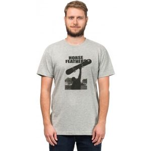 Horsefeathers ROCKY T-SHIRT šedá L - Pánské tričko