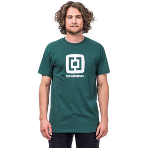 Horsefeathers FAIR T-SHIRT tmavě zelená M - Pánské tričko