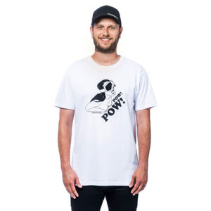 Horsefeathers POW POW T-SHIRT Pánské tričko, Bílá,Černá, velikost L