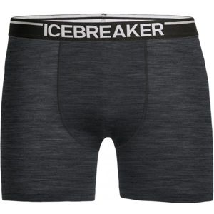 Icebreaker ANTOMICA BOXERS Pánské funkční boxerky, tmavě šedá, velikost L