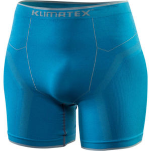 Klimatex MARTON Pánské funkční bezešvé boxerky, Černá,Modrá, velikost