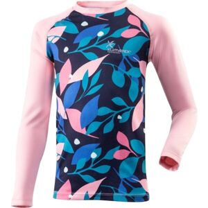 Klimatex LISTY Dívčí funkční triko s dlouhým rukávem, růžová, velikost 110