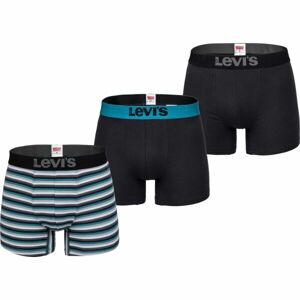 Levi's MEN BACK IN SESSION TRUNK 3P Pánské boxerky, černá, velikost XL