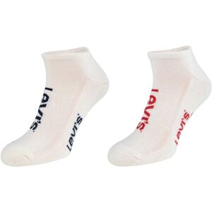 Levi's LOW CUT SPORT LOGO 2P Unisexové ponožky, bílá, veľkosť 35-38