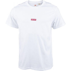 Levi's SS RELAXED BABY TAB T Pánské tričko, Bílá,Červená, velikost M