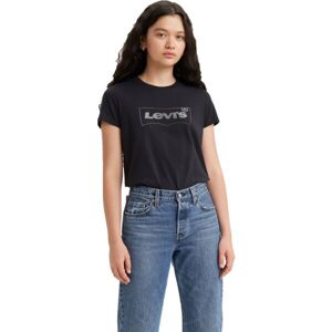 Levi's THE PERFECT TEE Dámské tričko, černá, velikost S