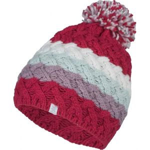 Lewro CLEFAIRY Dívčí pletená čepice, Červená,Bílá,Fialová, velikost