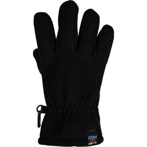 Lewro NARINDER Dětské fleecové rukavice, černá, velikost 8-11