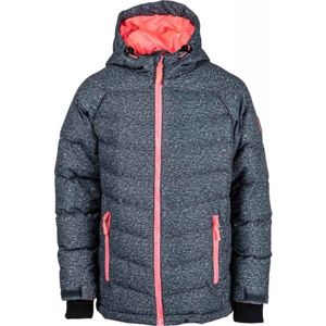 Lewro NIKA růžová 152-158 - Dětská zimní lyžařská bunda