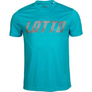 Lotto LOGO III TEE PL Pánské tričko, Tyrkysová,Šedá, velikost