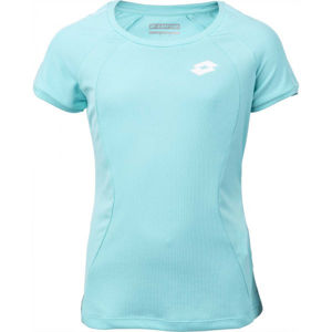 Lotto SQUADRA G TEE PL Dívčí tenisové triko, Světle modrá,Bílá, velikost