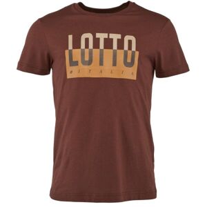 Lotto TEE ORIGINS III Pánské tričko, hnědá, velikost 3XL