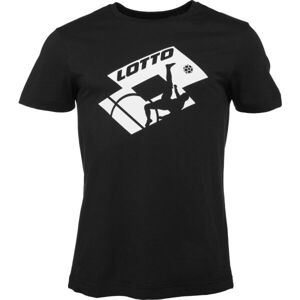 Lotto TEE SOCCER CLUB Pánské tričko, černá, velikost XXL