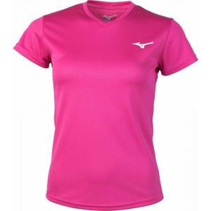 Mizuno DRYLITE TEE růžová S - Dámské běžecké triko