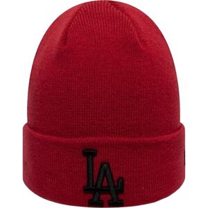 New Era MLB LEAGUE ESSENTIAL CUFF KNIT LOS ANGELES DODGERS Unisex zimní čepice, červená, velikost UNI