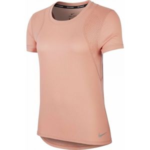Nike RUN TOP SS W Dámské běžecké triko, lososová, velikost L