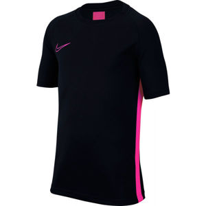 Nike DRY ACDMY TOP SS B Chlapecké fotbalové tričko, černá, veľkosť XS