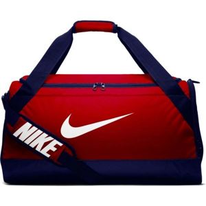 Nike BRASILIA M TRAINING DUFFEL BAG červená M - Tréninková sportovní taška