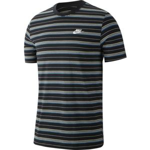 Nike NSW TEE STRIPE SS černá M - Pánské tričko