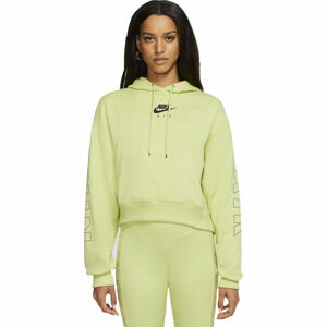 Nike NSW AIR HOODIE FLC BB Dámská mikina, žlutá, velikost XL