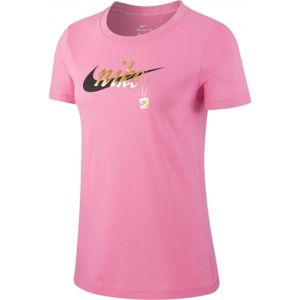 Nike NSW TEE SPORT CHARM růžová L - Dámské tričko
