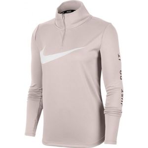 Nike MIDLAYER QZ SWSH RUN W růžová L - Dámský běžecký top