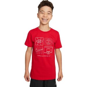 Nike DF TEE CULTURE OF BBALL Chlapecké tričko, červená, velikost M