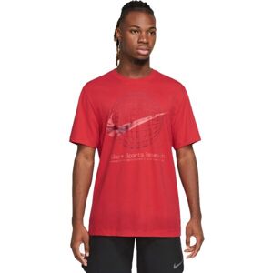 Nike DF TEE WC2 Pánské tričko, červená, velikost XXL