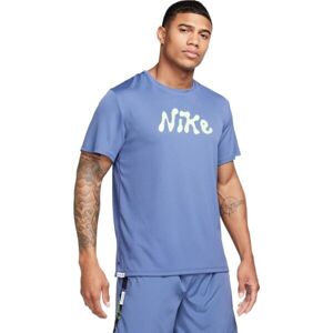 Nike DF UV S72 MILER SS Pánské tričko, světle modrá, velikost XXL