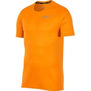 Nike DRI FIT BREATHE RUN TOP SS oranžová M - Pánské běžecké tričko