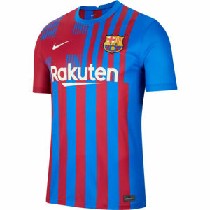 Nike FC BARCELONA 2021/22 HOME Pánské fotbalové tričko, Červená,Modrá,Bílá, velikost L