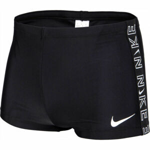Nike LOGO TAPE AQUASHORT Pánské plavky, Černá,Bílá, velikost XL