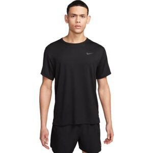 Nike NK DF UV MILER SS Pánské tréninkové tričko, černá, velikost XXL
