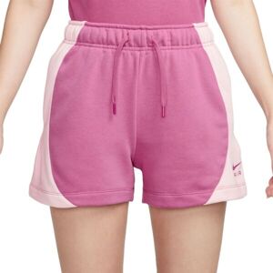 Nike NSW AIR FLC MR SHORT Dámské šortky, růžová, velikost XL