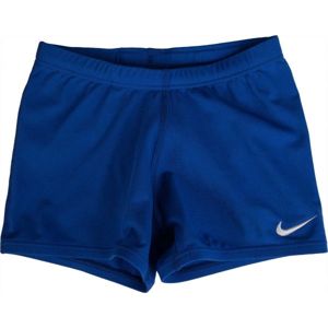Nike POLY SOLID BOYS Chlapecké plavky, Tmavě modrá,Bílá, velikost