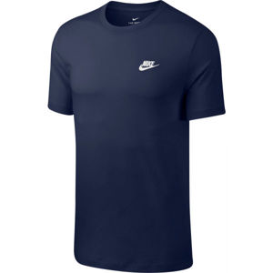 Nike SPORTSWEAR CLUB Pánské tričko, tmavě modrá, velikost M