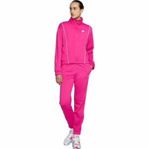 Nike NSW ESSNTL PQE TRK SUIT W Dámská souprava, Růžová,Bílá, velikost M