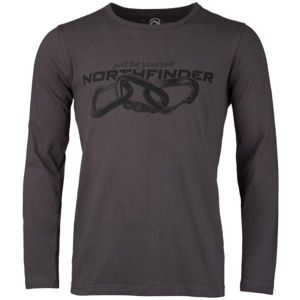 Northfinder CLIMB hnědá S - Pánské triko