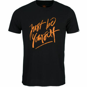 Northfinder STEVEN Pánské triko, Černá,Oranžová, velikost