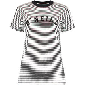 O'Neill LW ESSENTIALS STRIPE T-SHIRT černá M - Dámské tričko