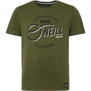 O'Neill LM MALAPAI CALI T-SHIRT tmavě zelená S - Pánské tričko