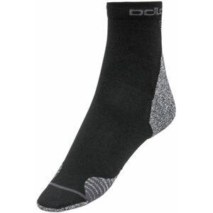 Odlo SOCKS CERAMICOOL RUNNING QUARTER Unisex ponožky, černá, velikost 42-44