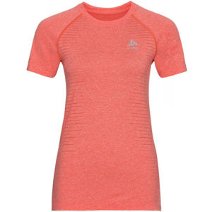 Odlo WOMEN'S T-SHIRT CREW NECK S/S SEAMLESS ELEMENT oranžová M - Dámské tričko
