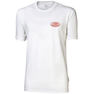 PROGRESS JAWA FAN T-SHIRT Pánské triko, bílá, veľkosť L