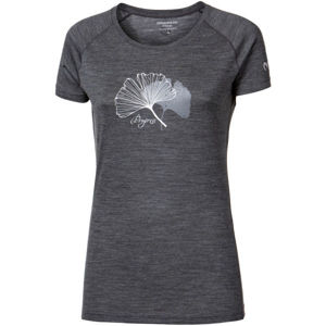 PROGRESS TARANAKI Dámské triko z merino vlny, tmavě šedá, veľkosť M