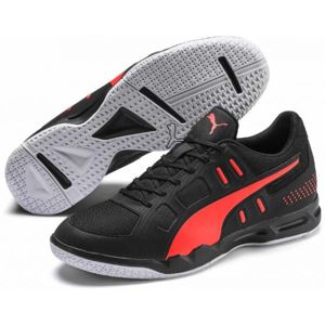 Puma AURIZ Pánská volejbalová obuv, Černá,Červená,Bílá, velikost 44.5