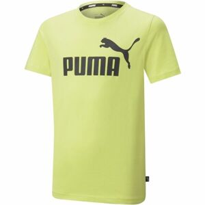 Puma ESS LOGO TEE B Chlapecké triko, světle zelená, velikost 140