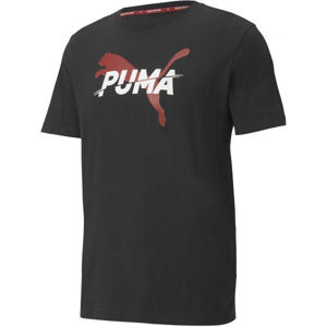 Puma MODERN SPORTS LOGO TEE Pánské triko, černá, velikost